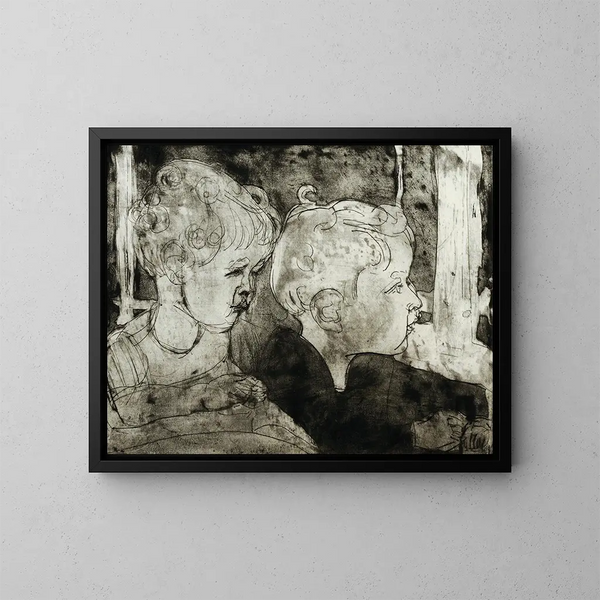 Kaspar e Judith II - Albert Müller — quadro incorniciato alla parete