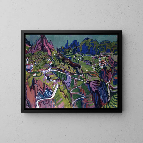 Grande paesaggio del Ticino - Albert Müller — quadro incorniciato alla parete