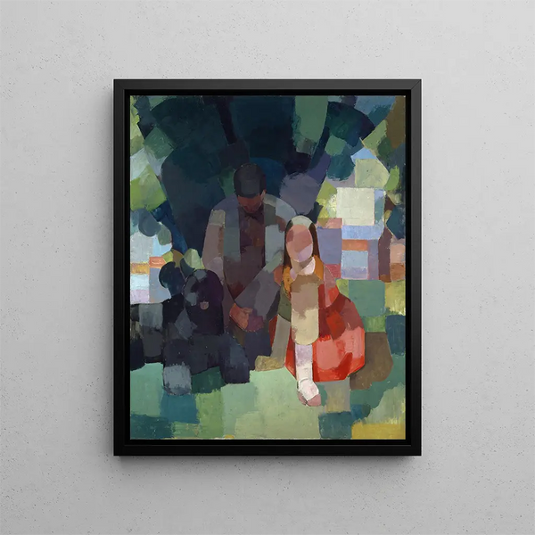 Repos en plein air - Albert Müller — quadro incorniciato alla parete