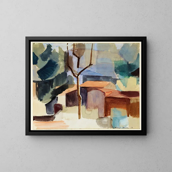 Maison tessinoise - Albert Müller — quadro incorniciato alla parete