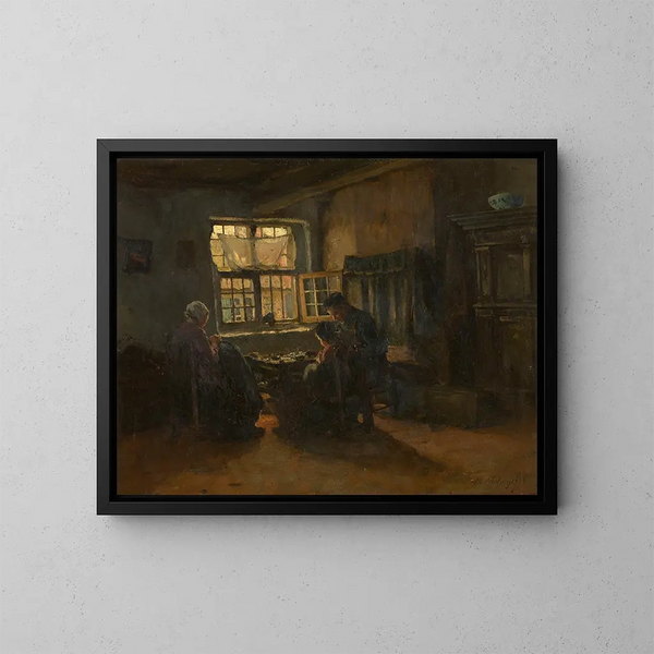 Interno - Albert Neuhuys — quadro incorniciato alla parete