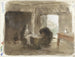 Donna con bambino vicino a una culla - Albert Neuhuys — vista dell’opera