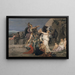 La partenza di Ettore - Albert Pierre-René Maignan — quadro incorniciato alla parete