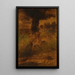 Un cervo e due caprioli - Albert Pinkham Ryder — quadro incorniciato alla parete
