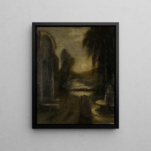 Il Tempio dello Spirito - Albert Pinkham Ryder — quadro incorniciato alla parete