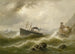 Station Lhootse sulla mare del Nord - Albert Rieger — vista dell’opera