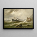Station Lhootse sulla mare del Nord - Albert Rieger — quadro incorniciato alla parete