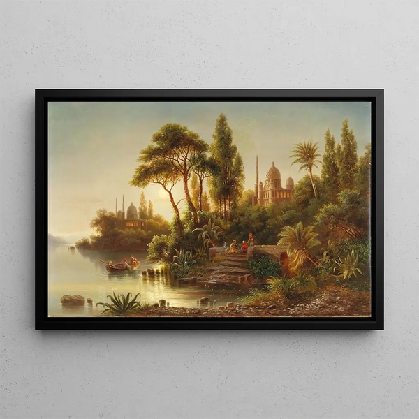 L'Orient dans la lumière del sera - Albert Rieger — quadro incorniciato alla parete
