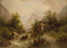 Cascata con Mulino - Albert Rieger — vista dell’opera