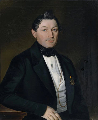 Albert Theer - Bildnis eines Herrn im schwarzen Gehrock mit Orden.webp
