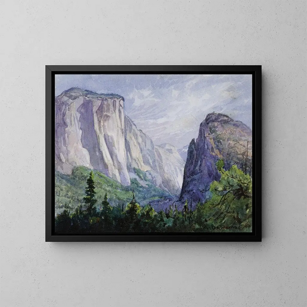 Yosemite da l'ancienne Inspiration Road - Albert Thomas de Rome — quadro incorniciato alla parete