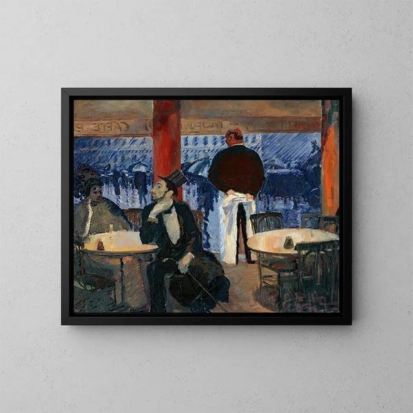 Café parigino - Albert Weisgerber — quadro incorniciato alla parete