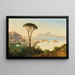 Vista sulla baia di Napoli - Albert Zimmermann — quadro incorniciato alla parete