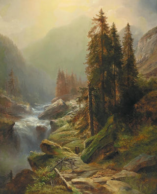Albert Zimmermann - Large Mountain Landscape.webp