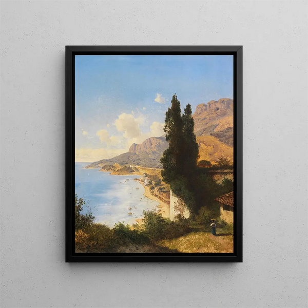 La partita di Monaco a Nizza - Albert Zimmermann — quadro incorniciato alla parete