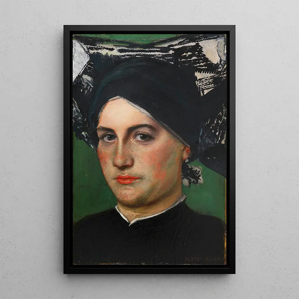 Riproduzione del dipinto Donna tedesca antica - Albert von Keller