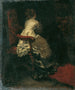 Donna su una poltrona - Albert von Keller — vista dell’opera
