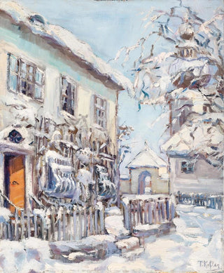 Albertine Kofler - Kirchberg b Kremsmnster im Schnee.webp