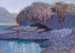 Un lac au crépuscule - Alberto Bonomi — vista dell’opera
