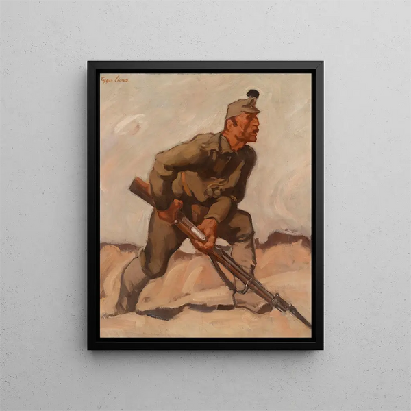 Trésors imperiali - Albin Egger-Lienz — quadro incorniciato alla parete