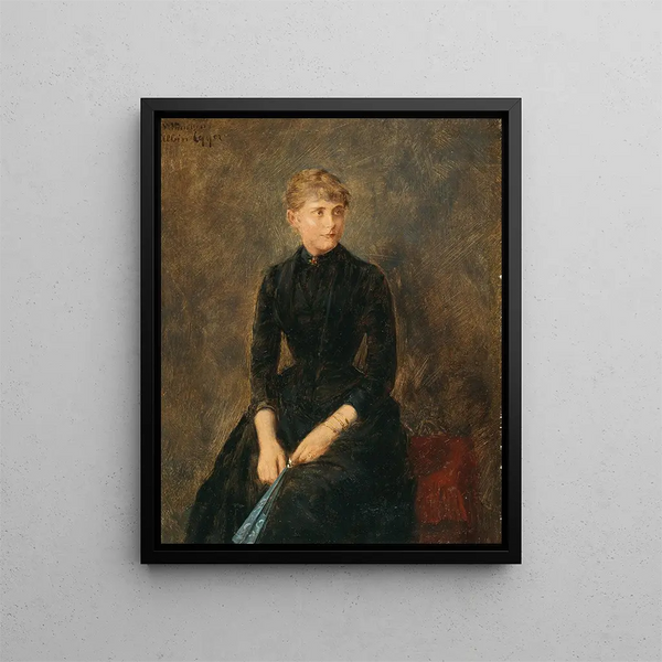 Ritratto della cantante Hedwig Helbig - Albin Egger-Lienz — quadro incorniciato alla parete