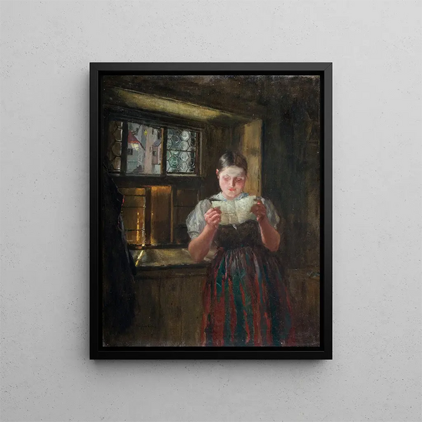 Par lui - Albin Egger-Lienz — quadro incorniciato alla parete