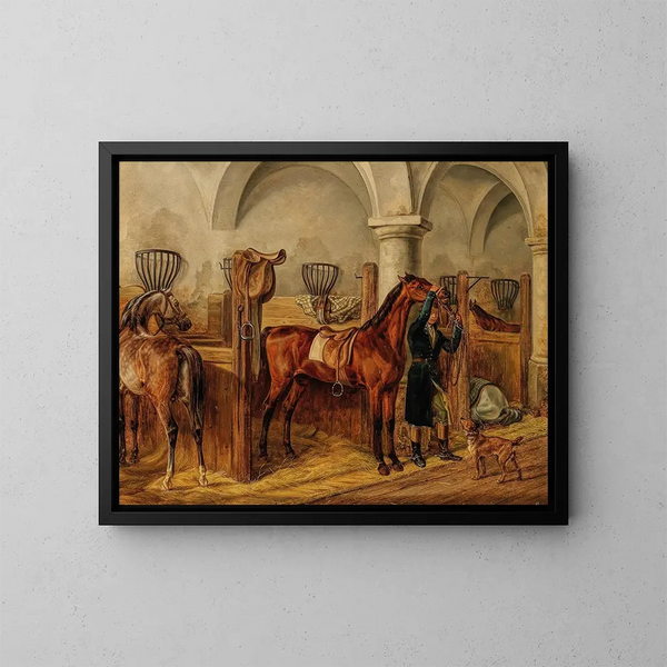 pronto da partire - Albrecht Adam — quadro incorniciato alla parete