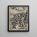 Il martirio di Santa Caterina d'Alessandria - Albrecht Dürer — quadro incorniciato alla parete