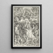 La Vergine circondata da numerosi angeli - Albrecht Dürer — quadro incorniciato alla parete