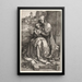 Riproduzione del dipinto La Vergine e il Bambino seduto vicino al muro - Albrecht Dürer