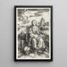 La Vierge et l'Enfant avec un singe - Albrecht Dürer — quadro incorniciato alla parete