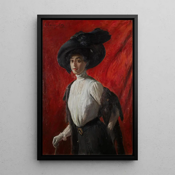 Riproduzione del dipinto Ritratto di Adelina Campriani, figlia dell'artista - Alceste Campriani