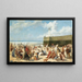 Scène de plage en été - Alcide Théophile Robaudi — quadro incorniciato alla parete
