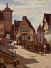 Am Plänlein a Rothenburg - Aleksander Gierymski — vista dell’opera