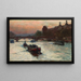 Serata sul fiume Senna studio - Aleksander Gierymski — quadro incorniciato alla parete