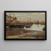 Schizzo del porto di pesca - Aleksander Gierymski — quadro incorniciato alla parete