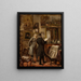 Nel laboratorio del pittore - Aleksander Gierymski — quadro incorniciato alla parete