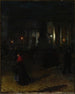 Max-Josef-Platz a Monaco di Baviera di notte - Aleksander Gierymski — vista dell’opera
