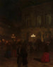 Opera di Parigi di notte - Aleksander Gierymski — vista dell’opera