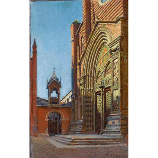 Aleksander Gierymski - Portal of the church of St Anastasia in Verona.webp