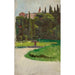 Riproduzione del dipinto Schizzo della Villa d'Este a Tivoli - Aleksander Gierymski