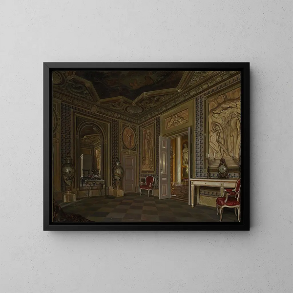 Interno del palazzo di Łazienki - Aleksander Gryglewski — quadro incorniciato alla parete