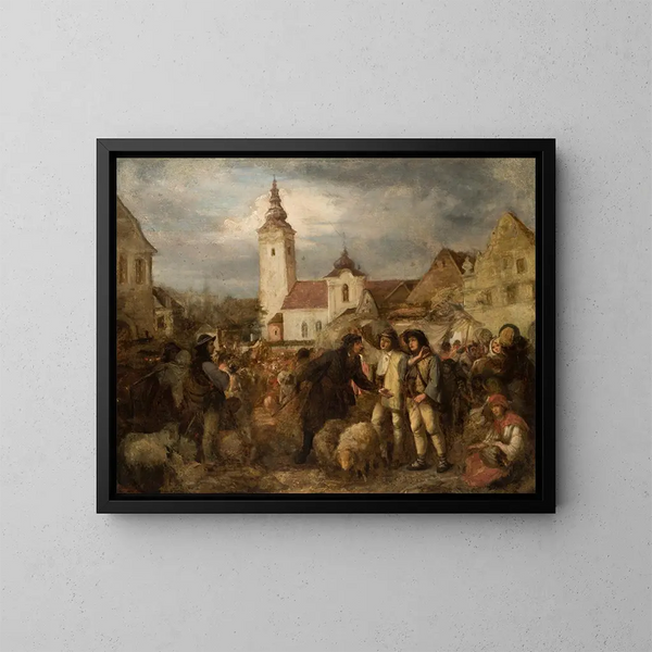 Fiera di Nowy Targ - Aleksander Kotsis — quadro incorniciato alla parete
