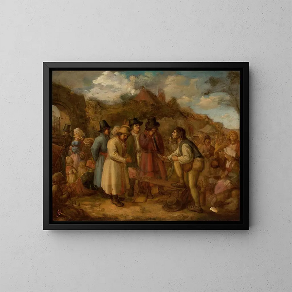 Fiera di Tyniec - Aleksander Kotsis — quadro incorniciato alla parete