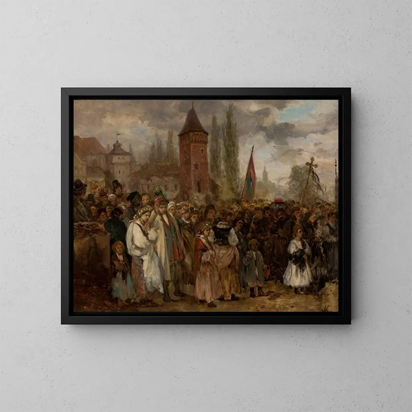 Funérailles e matrimonio - Aleksander Kotsis — quadro incorniciato alla parete