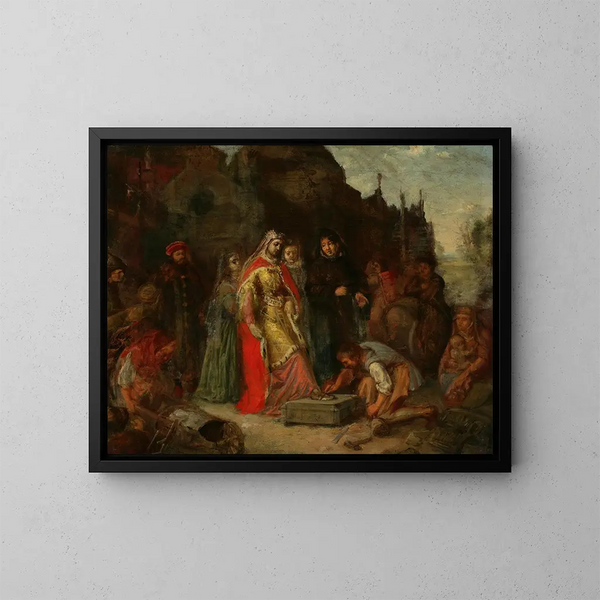 Petit pied de la reine Jadwiga - Aleksander Kotsis — quadro incorniciato alla parete
