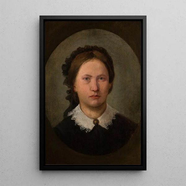 Riproduzione del dipinto Ritratto della sorella dell'artista Karolina - Aleksander Kotsis