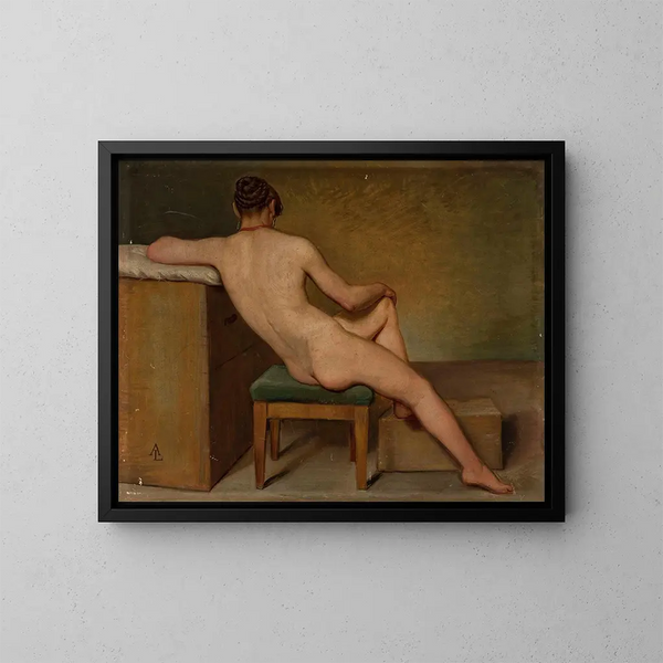 Nu femminile - Aleksander Lesser — quadro incorniciato alla parete