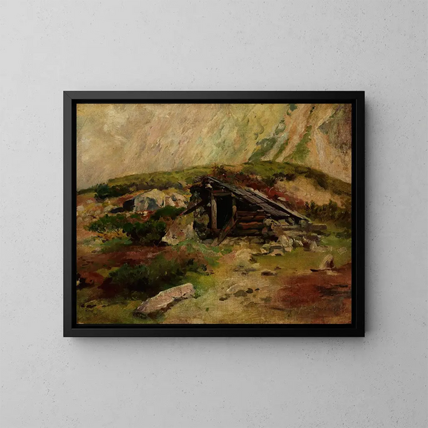 Hutte dans les montagnes Tatras - Aleksander Mroczkowski — quadro incorniciato alla parete