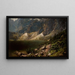 Il lago Morskie Oko nei Tatri - Aleksander Mroczkowski — quadro incorniciato alla parete